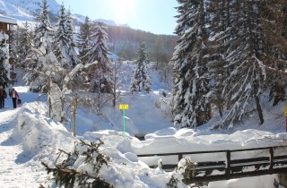 Con gli sci ai piedi