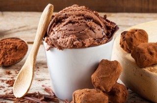 Gelato al cioccolato senza latte