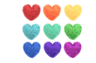 Come fare i pon pon a forma di cuore