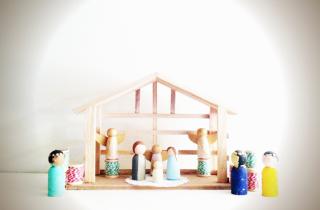 Presepi fai da te semplici con materiali di riciclo e naturali