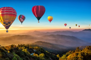 Le destinazioni da visitare in mongolfiera