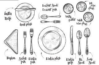 Bon ton a tavola: come sistemare alla perfezione le posate