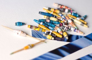 Gioielli di carta: collane fai da te con le perle coniche