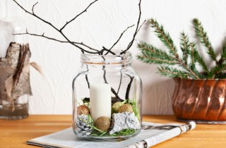 Composizioni natalizie in vasi di vetro: 7 idee per decorazioni eleganti