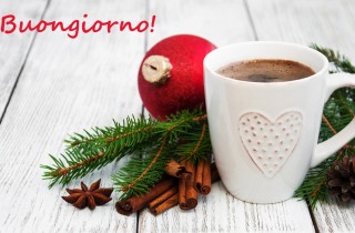 Buongiorno natalizio con caffè: 7 immagini nuove da scaricare gratis
