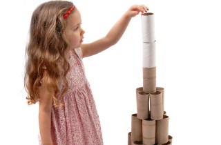 Lavoretti di Natale per bambini con i rotoli di carta igienica