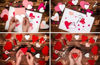 Cuore di feltro fai da te: tutorial e decorazioni
