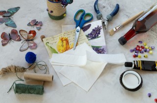 Sacchetto pane fai da te: le decorazioni decoupage