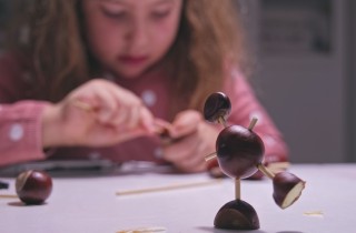Lavoretti per bambini facili con le castagne