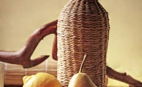 paglia decorazione bottiglia