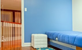 salotto color azzurro