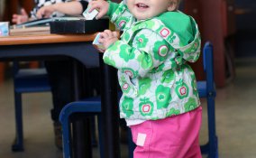 asilo, nido, bambini, pronti