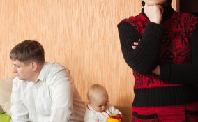 coppia, crisi, figlio, di, troppo