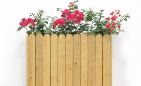 come costruire fioriera in legno, fioriera fai da te 