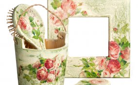 regali natale fai da te, decoupage legno