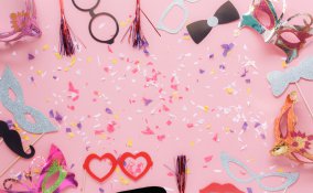 lavoretti creativi carnevale, decoupage carnevale