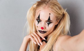 make-up, carnevale, pagliaccio