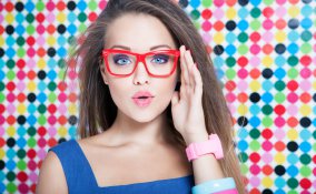 occhiali, ragazza