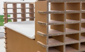 mobili cartone riciclato