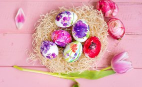 uova polistirolo decoupage, decorare uova pasqua