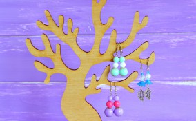 porta orecchini fai da te