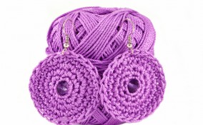 orecchini uncinetto perline