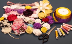 fiori stoffa fai da te