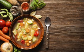 fagioli, verdure, piatto