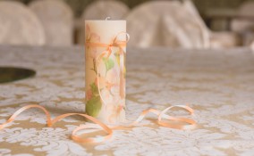 decorare candele, candele decoupage