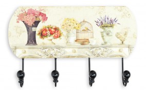 decorare attaccapanni da parete, decorare attaccapanni, attaccapanni decoupage