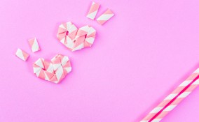 cuori con cannucce, come fare cuori, lavoretti con le cannucce