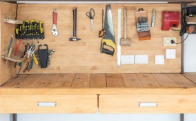 parete attrezzata fai da te, parete attrezzata bricolage