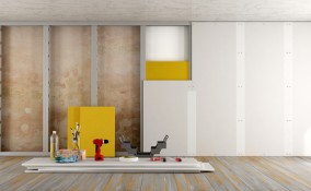 parete cartongesso fai da te, come fare parete cartongesso