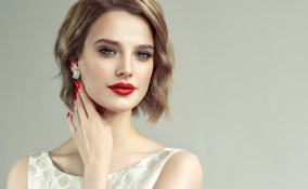 trucco, matrimonio, invitata