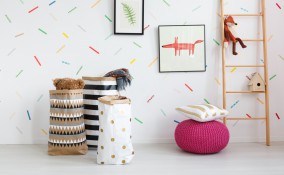decorare pareti washi tape, decorare pareti idee, washi tape idee