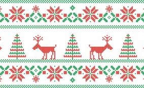 greche natalizie punto croce, greche natale punto croce