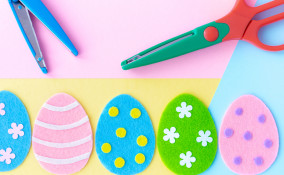 uova decorazioni feltro