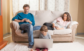 Famiglia in quarantena