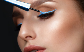 eyeliner colorati, come usarli, trucco occhi divertente