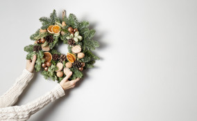 ghirlanda natalizia fai da te arance spezie, ghirlanda natalizia fai da te