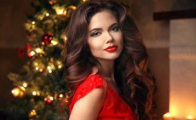 acconciature glamour, Natale 2020, capelli