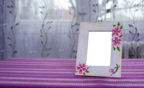 come fare cornice decoupage, cornice decoupage