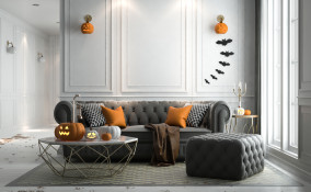 come decorare casa halloween, casa halloween