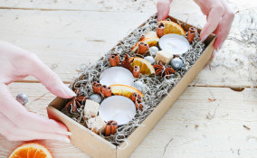 decorazioni con arance essiccate cannella tutorial, decorazioni arance e spezie, decorazioni arance cannella