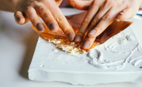 foglia oro, fai da te, come applicarla