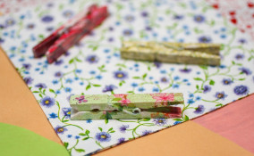 mollette di legno decorate fai da te, mollette decorate fai da te, mollette decoupage