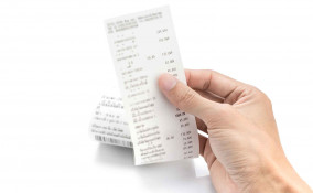 Dove si buttano gli scontrini