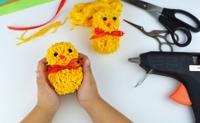 pulcini pasquali fai da te lana, pulcini pasqua fai da te lana, pulcini pasquali fai da te