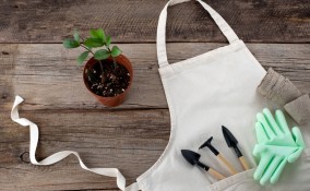 grembiule giardinaggio fai da te come decorare decoupage, grembiule giardinaggio fai da te