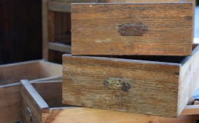 riciclo creativo vecchi cassetti